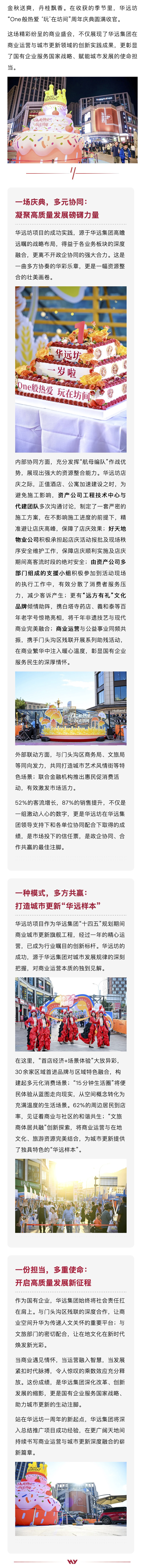 华远坊周年庆典圆满收官-以多元 协同铸就城市更新典范，以商业运 营谱写发展新篇.